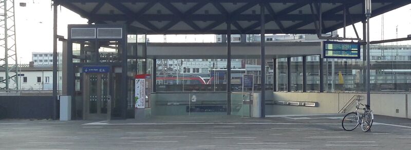 Nordseite des Bahnhofstunnels