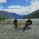 "Picnic on Matukituki River bed with Rob Roy Glacier view“, Mount Aspiring National Park New Zealand, South Island, Otago © Martin & Sylvana Melde "Picnic on Matukituki River bed with Rob Roy Glacier view“, Mount Aspiring National Park New Zealand, South Island, Otago
