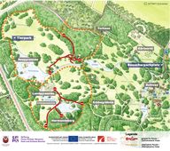 Übersichtskarte mit Markierung der betroffenen Wege und Alternativrouten