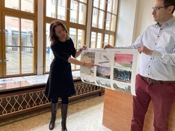 Ausstellung im neuen Büro des City-Managements in der Spremberger Straße 29