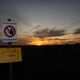 Sonnenuntergang mit Sperrschild am Cottbuser Ostsee © Ralf Kimpel Sonnenuntergang mit Sperrschild am Cottbuser Ostsee
