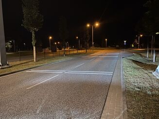 neue Quermarkierungen am Turbokreisel