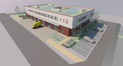 Die geplante Rettungswache auf dem CTK-Gelände
