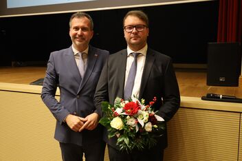 Robert Perko mit OB Tobias Schick