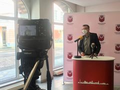 Pressegespräch im Rathaus am 16.04.2021