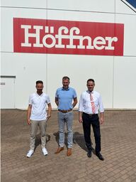 Foto (v.l.n.r.): Jonny Kaatz, OB Tobias Schick, Patrick Schwolow.