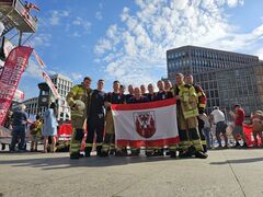 Feuerwehr-Challenge mit Schmellwitzer Feuerwehrleuten in Berlin