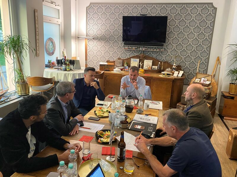 OB Tobias Schick im Gespräch mit dem Altstadtverein