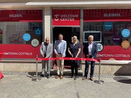 v. l. Peter Doell, Tobias Schick, Susann Budras, Klaus Freytag