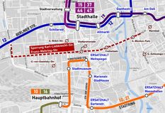 Umleitungsverkehr ab 14:30 bis 17:30 Uhr