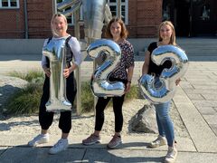 Auszubildende der Stadtverwaltung: Isabell Schernikau, Natalie Buder, Cecilia Kaiser (v. l. n. r.)