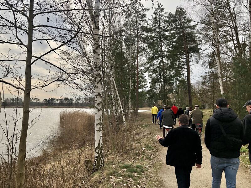 Begehung rund um den Branitzer See mit OB Schick