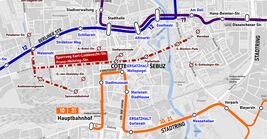 Linienanpassungen zum Zug der fröhlichen Leute Umleitung Bus 9 Uhr bis 12 Uhr