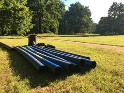 Abbau "Blaue Leitung" im Branitzer Park