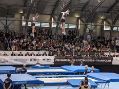 Trampolin-Weltcup 2024 © Stadt Cottbus/Chóśebuz Trampolin-Weltcup 2024