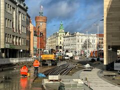 Bauarbeiten in der Straße der Jugend (Stand 30.01.2023)