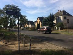 Eingang Branitzer Park an der Pücklerallee