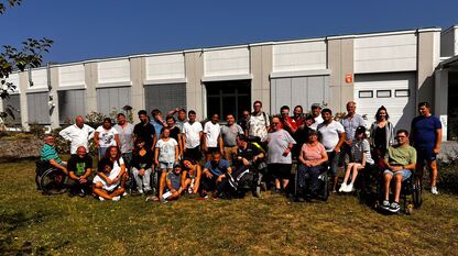 Gruppenfoto bei der Lebenshilfe © IDA Fischer/CMT Cottbus GmbH Gruppenfoto bei der Lebenshilfe