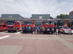 Cottbuser Feuerwehr rückt aus nach Elbe-Elster