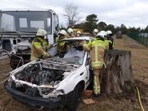 Übungseinsatz der Feuerwehr Cottbus/Chóśebuz