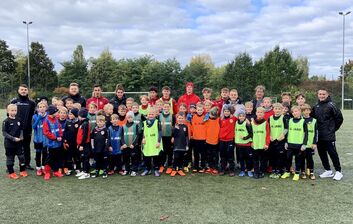 Fußballcamp des FC Energie Cottbus im Nachwuchsleistungszentrum