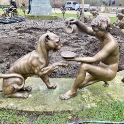 Skulpturen am Venusbeet im Branitzer Park